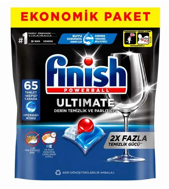 Finish 65 таб., Капсулы для посудомоечных машин Quantum