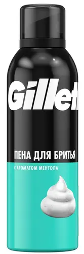 Gillette с ментолом пена для бритья 200 мл