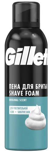 Gillette Пена для бритья Для чувствительной кожи, 200мл
