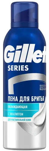 Gillette Пена для бритья охлаждающая, с эвкалиптом, 200 мл