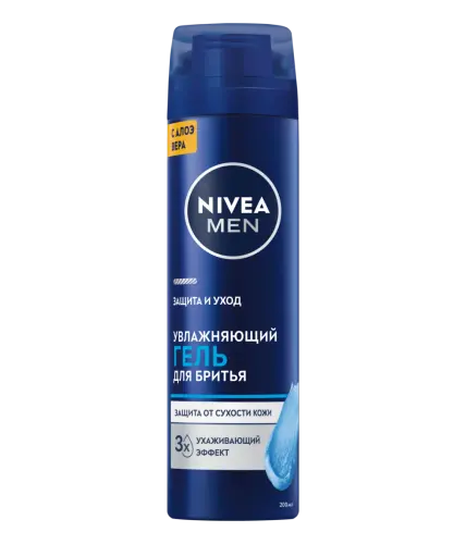 Nivea Men Увлажняющий гель для бритья Защита и уход, 200 мл