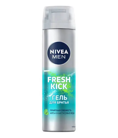 Nivea Men Гель для бритья Fresh Kick, 200 мл