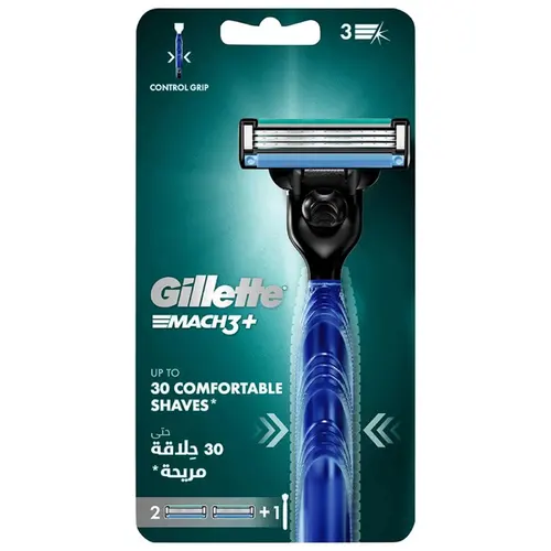 Gillette Mach3 Мужская Бритва с 3 лезвиями c 2 кассетами