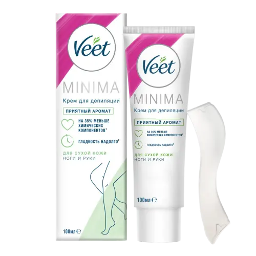 Veet Pure Крем для депиляции, для сухой кожи, 100 мл
