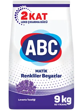 ABC Порошок для белого и цветного с ароматом лаванды 9 кг (90 стирок)