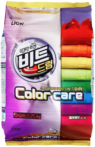 Lion Beat Drum Стиральный порошок Color Care, 2.25 кг